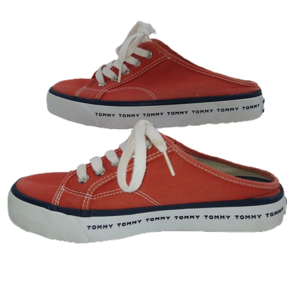 Tommy Hilfiger PUMPKIN mule sneakers slides size 7 - Picture 3 of 8